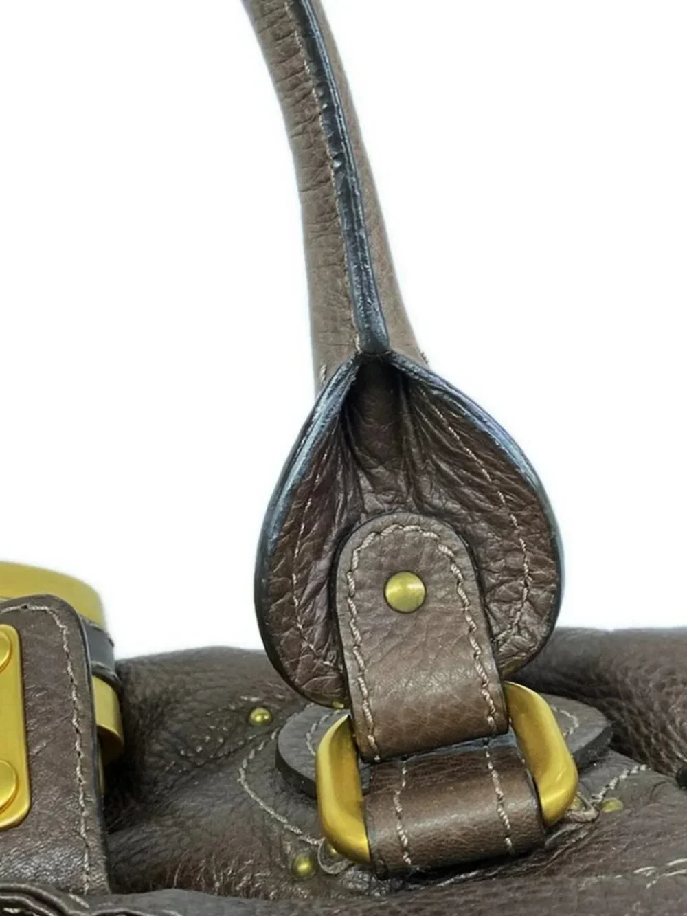 Chloe Paddington Dark Brown Leather Handbag